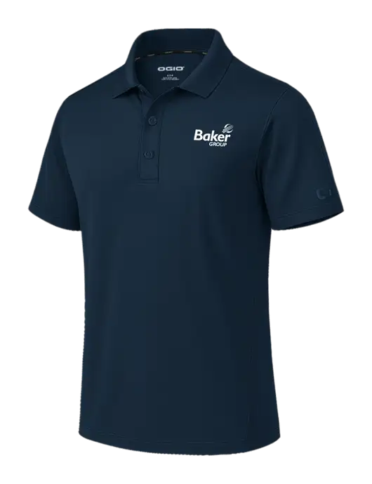 OGIO Envision Dark Navy Polo w/Baker Group Logo