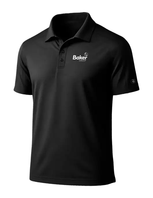 OGIO Linear Black Polo w/Baker Group Logo