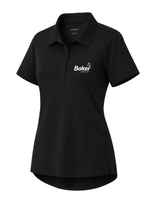 OGIO Womens Envision Black Polo w/Baker Group Logo