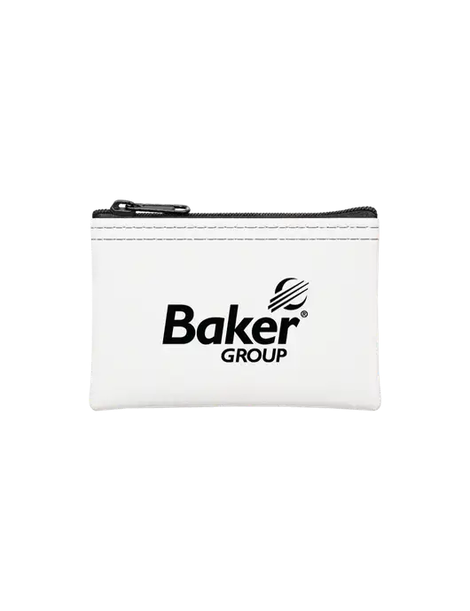 White Coin Bag w/Baker Group Logo
