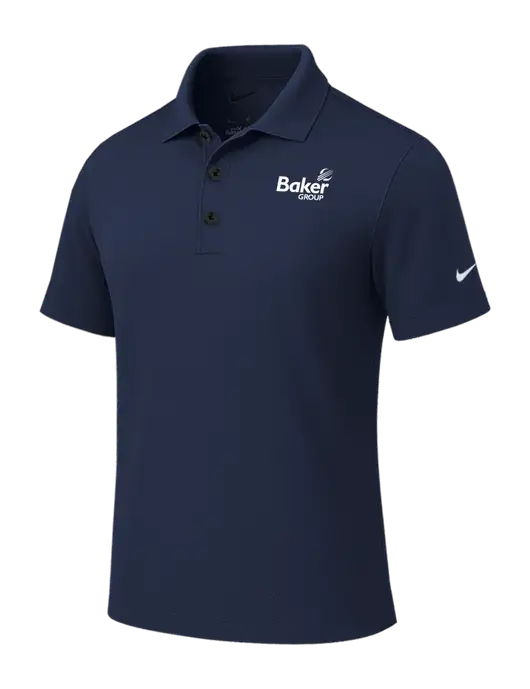 Nike Dark Navy Tech Basic Dri-FIT Polo
 w/Baker Group Logo