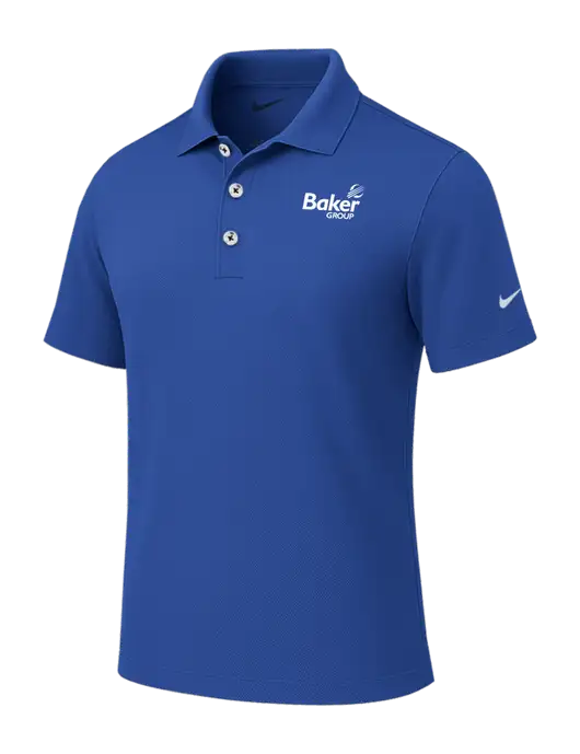 Nike Royal Tech Basic Dri-FIT Polo
 w/Baker Group Logo