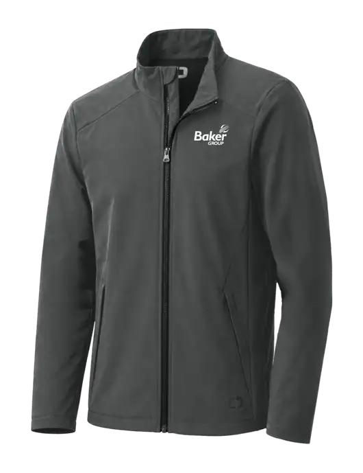OGIO Dark Grey Commuter Full-Zip Soft Shell  w/Baker Group Logo