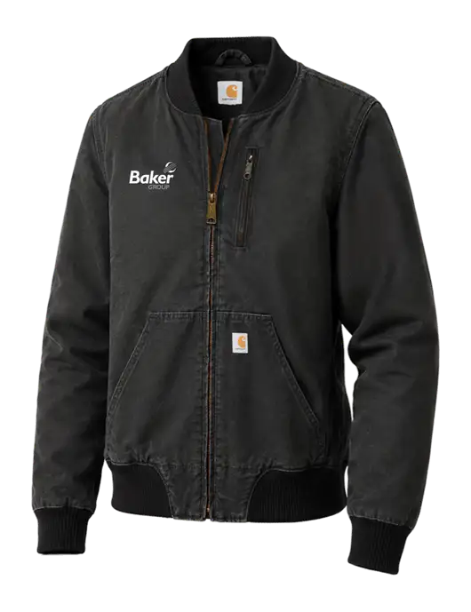 Carhartt Womens Black Rugged Flex Crawford Jacket w/Baker Group Logo