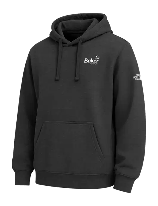 The North Face Black Heather Pullover Hoodie w/Baker Group Logo
