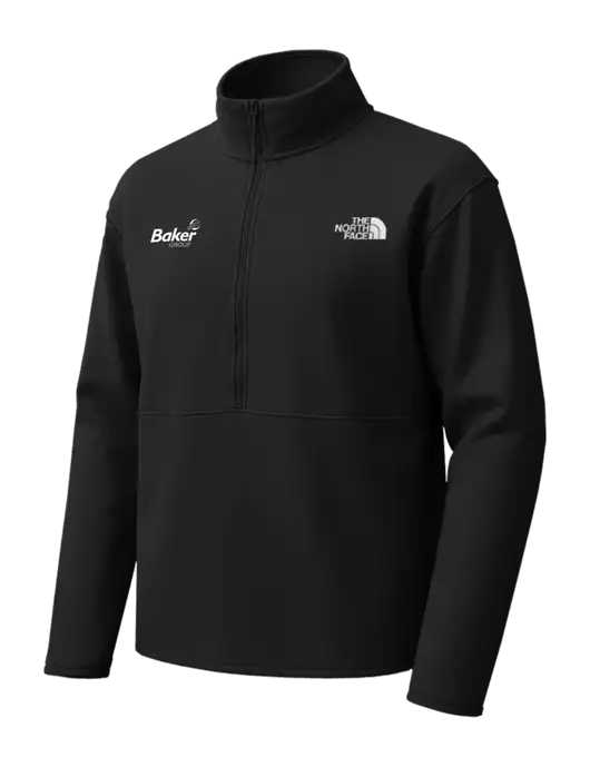 The North Face Black Double-Knit 1/2-Zip Fleece w/Baker Group Logo