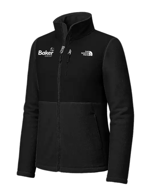 The North Face Womens Black Highest Peak Full-Zip Fleece Jacket w/Baker Group Logo