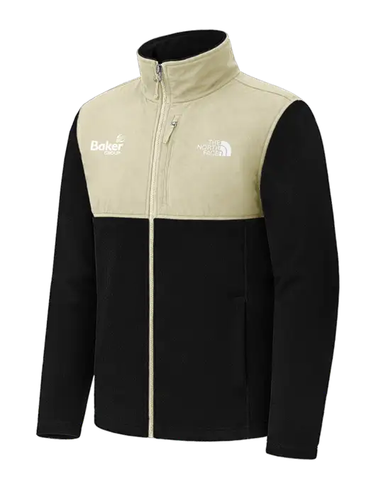 The North Face Tan/Black Highest Peak Full-Zip Fleece Jacket w/Baker Group Logo
