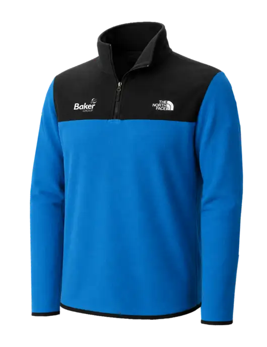 The North Face Dark Sapphire/ Black Glacier 1/4-Zip Fleece w/Baker Group Logo