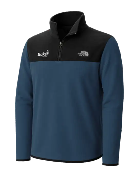 The North Face Dark Navy/ Black Glacier 1/4-Zip Fleece w/Baker Group Logo