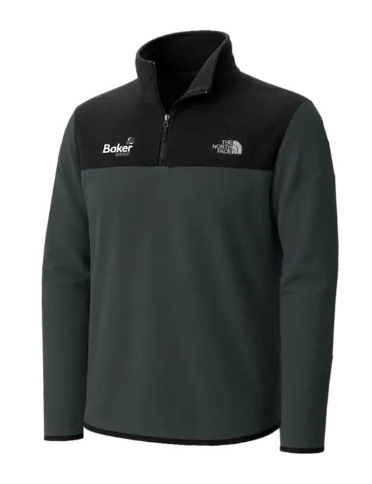 The North Face Very Dark Grey/ Black Glacier 1/4-Zip Fleece w/Baker Group Logo