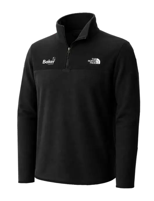 The North Face Black Glacier 1/4-Zip Fleece w/Baker Group Logo
