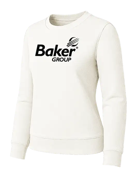 Womens Ivory Loft Crewneck Sweatshirt w/Baker Group Logo