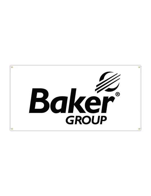 Vinyl Banner 96" x 48" w/Baker Group Logo