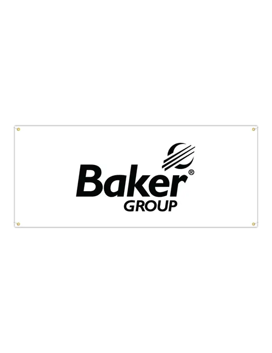 Vinyl Banner 72" x 30" w/Baker Group Logo