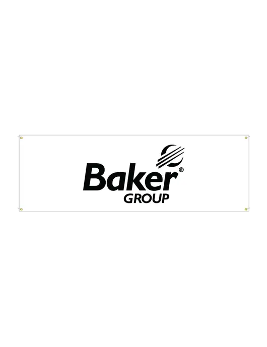 Vinyl Banner 72" x 24"  w/Baker Group Logo
