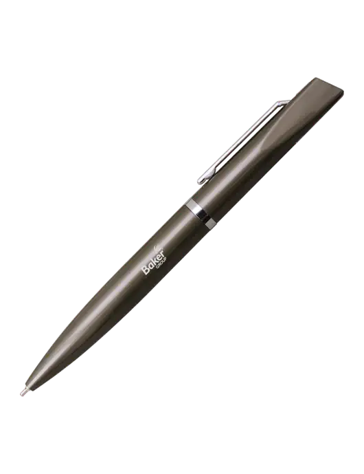 Santos Gunmetal Pen - Black Ink w/Baker Group Logo