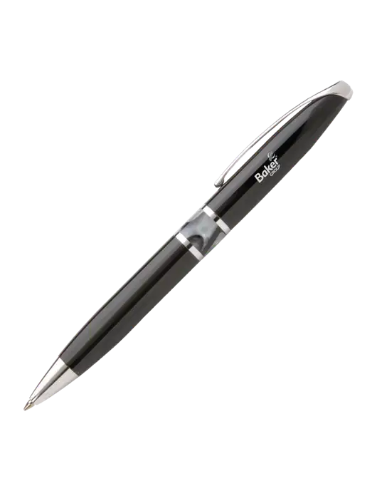 Illusion Black Pen - Black Ink w/Baker Group Logo