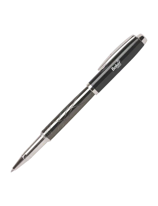 Modernist Black Rollerball Pen - Black Ink w/Baker Group Logo