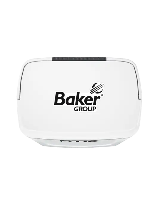 RTIC 8 QT Road Trip White Personal Hard Cooler w/Baker Group Logo
