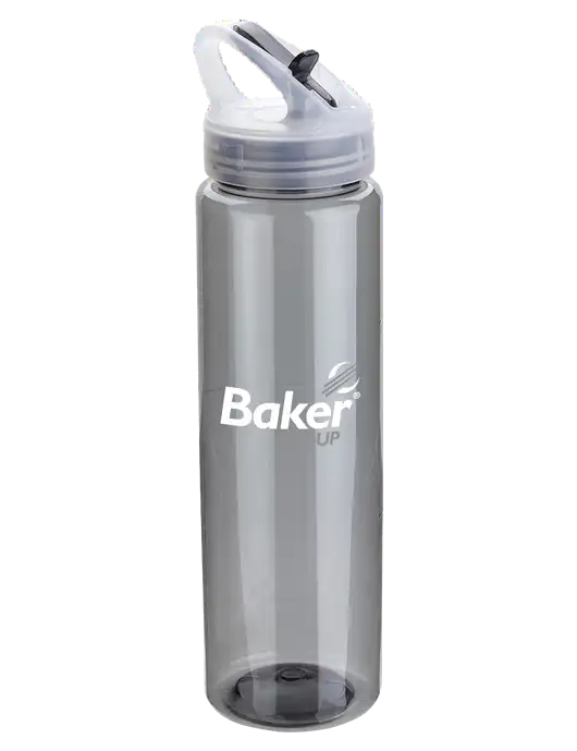 Buddy Smoke 32 oz PET Bottle with Flip Lid w/Baker Group Logo