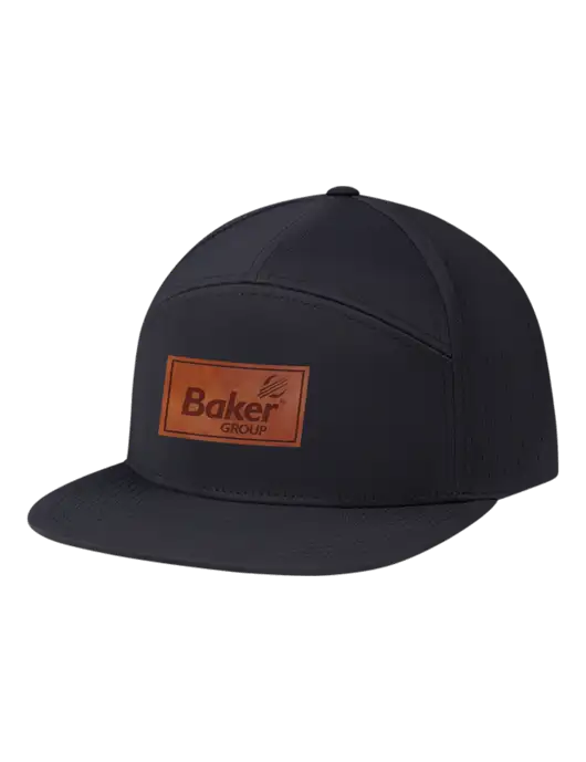 Richardson Black Cannon Cap w/Baker Group Leather Patch Logo