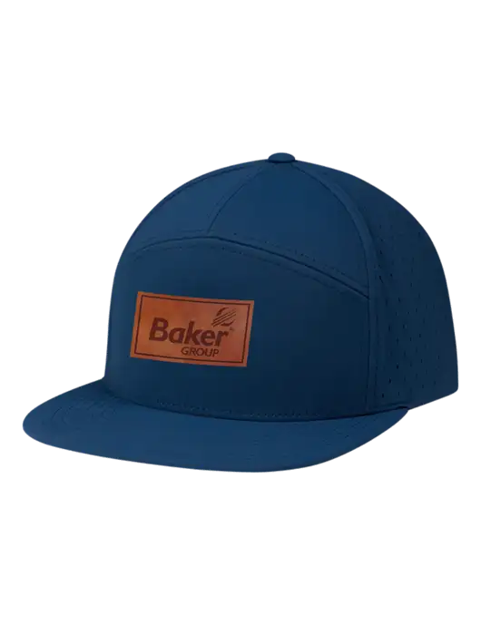 Richardson Light Navy Cannon Cap w/Baker Group Leather Patch Logo