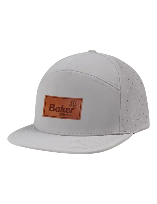 Richardson Light Grey Cannon Cap w/Baker Group Leather Patch Logo