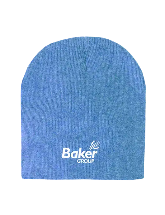 Royal Heather Element Knit Beanie w/Baker Group Logo
