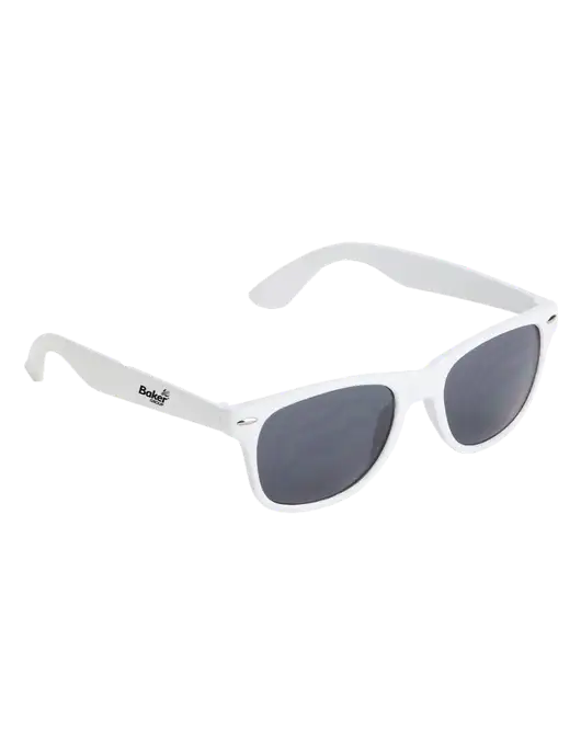Daytona White Sunglasses w/Baker Group Logo