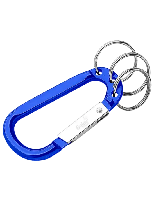 Royal 3 Ring Carabiner Clip w/Baker Group Logo
