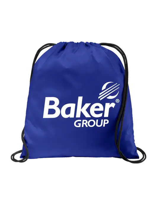 Drawstring  Royal Cinch Pack w/Baker Group Logo
