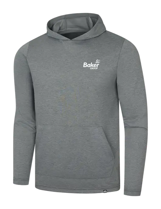 TravisMathew Dark Grey Heather Coveside Hoodie w/Baker Group Logo