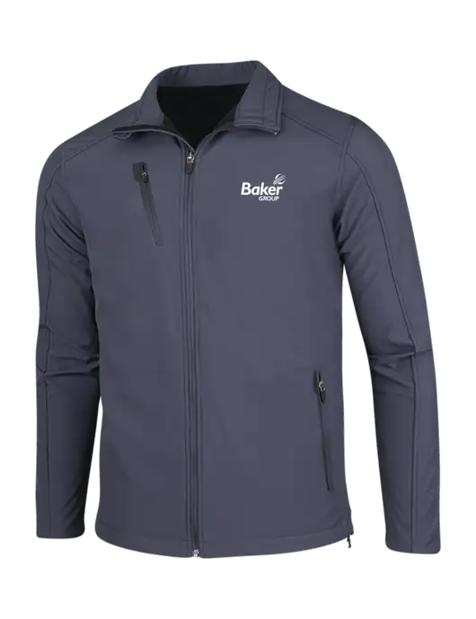 Dark Grey Welded Softshell Jacket w/Baker Group Logo