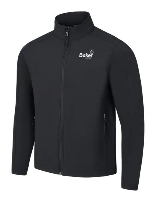 Black Core Soft Shell Jacket w/Baker Group Logo