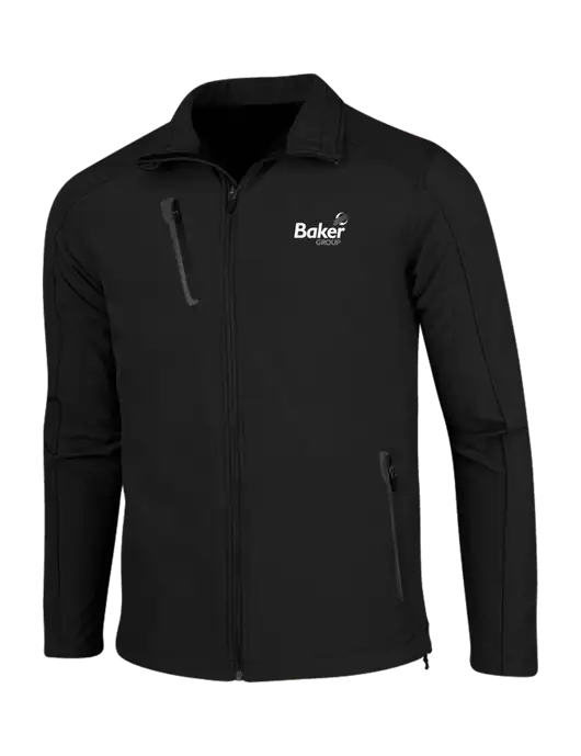 Black Welded Softshell Jacket w/Baker Group Logo