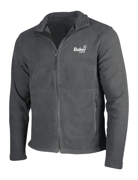 Dark Grey Fleece Jacket w/Baker Group Logo