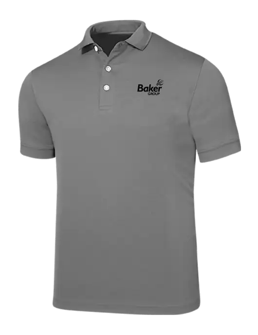 Callaway Ottoman Medium Grey Polo w/Baker Group Logo