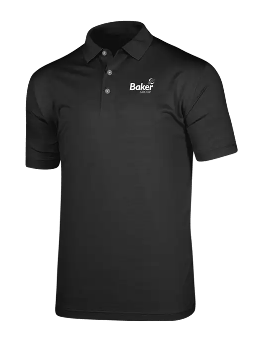 Callaway Vibrant Black Ventilated Polo w/Baker Group Logo