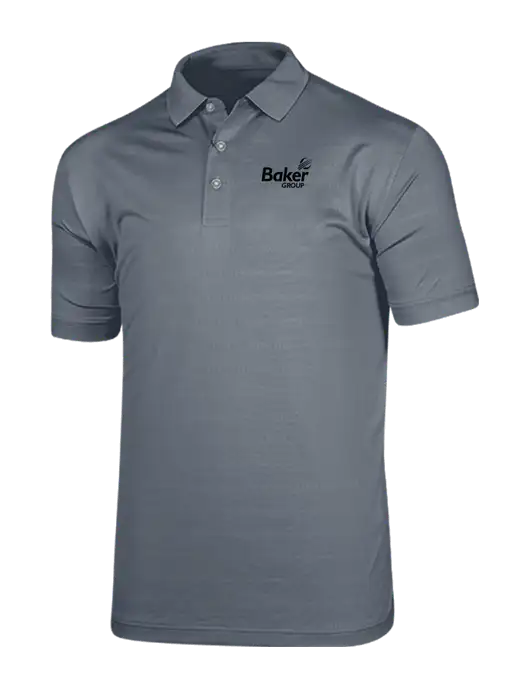 Callaway Vibrant Light Grey Ventilated Polo w/Baker Group Logo