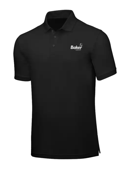 Black Core Classic Pique w/Baker Group Logo