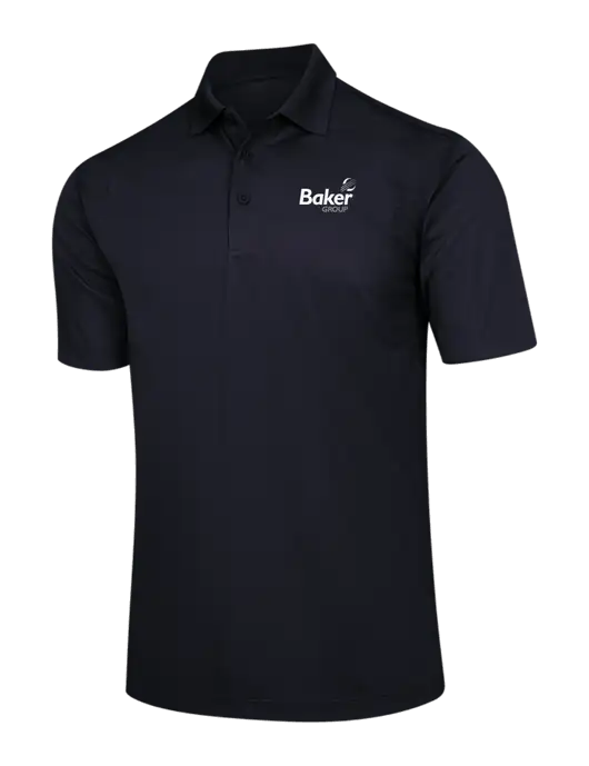Black Micropique Sport-Wick Polo w/Baker Group Logo