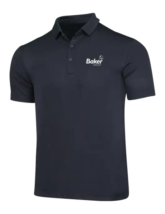Black Posi-UV Pro Polo w/Baker Group Logo