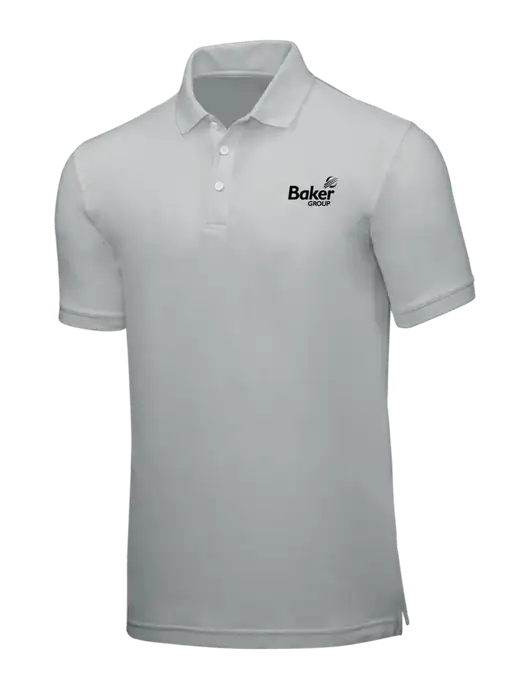 Light Grey Core Classic Pique w/Baker Group Logo