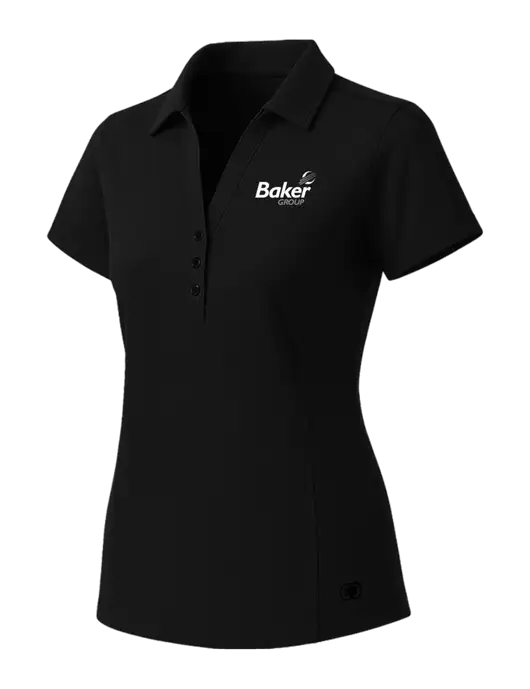 OGIO Womens Blacktop ONYX Polo w/Baker Group Logo