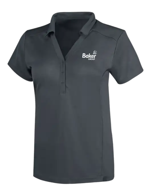 OGIO Dark Grey Womens Framework Polo w/Baker Group Logo