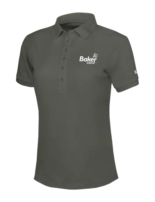 OGIO Womens Medium Grey Jewel Polo w/Baker Group Logo