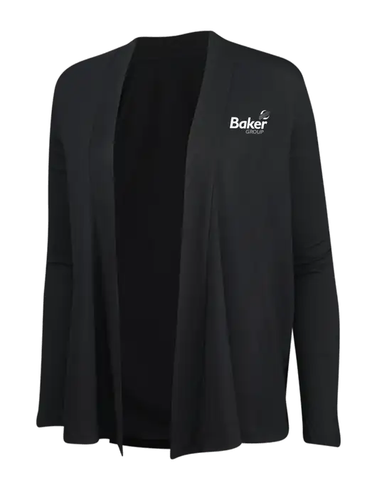 Black Womens Concept Cardigan w/Baker Group Logo