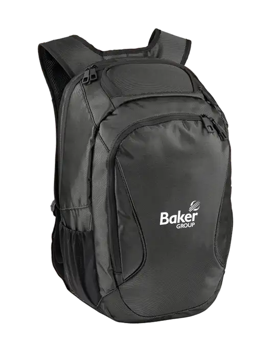 Stealth Dark Grey/Black Laptop Backpack w/Baker Group Logo
