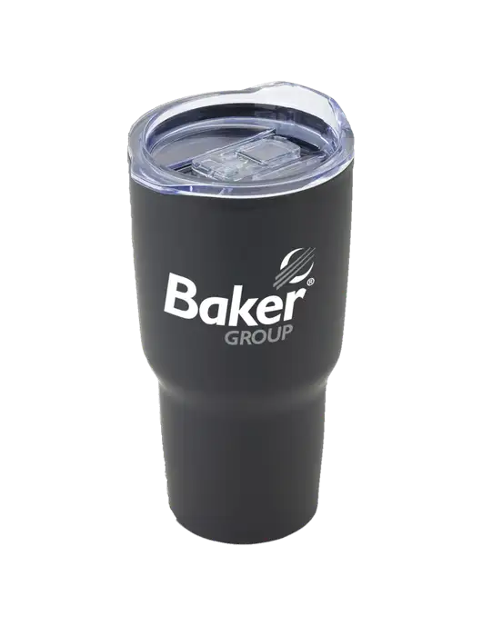 Odyssey Black 30 oz Travel Tumbler w/Baker Group Logo